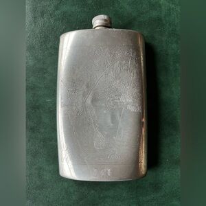 Vintage Orvis Trout Fishing 8 oz Hip Flask (Sheffield England)